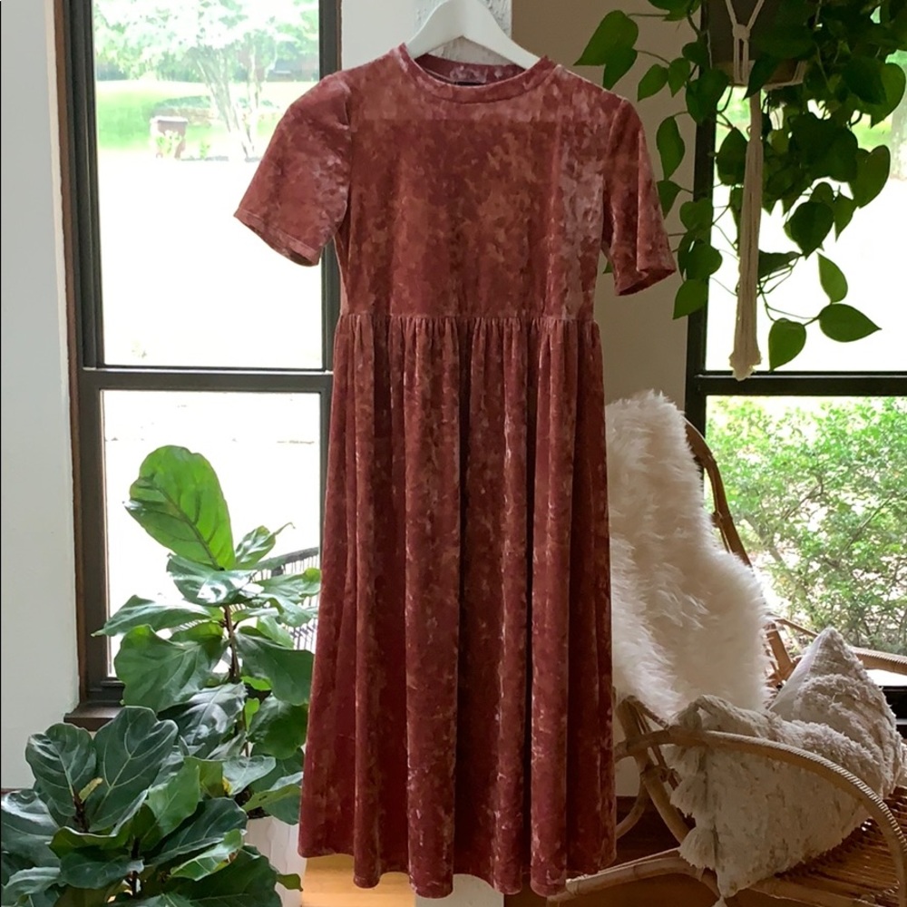 Crushed velvet Roolee dress